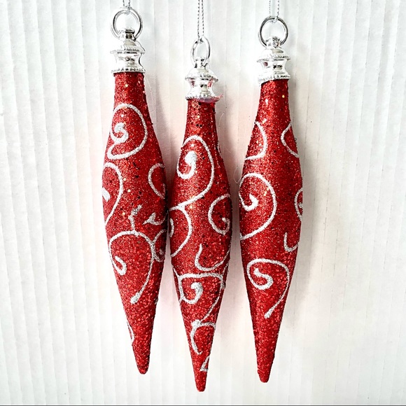 3 Christmas Icicle Tree Ornaments Christmas Decoration - NWT Gift 🎁 - Picture 3 of 8